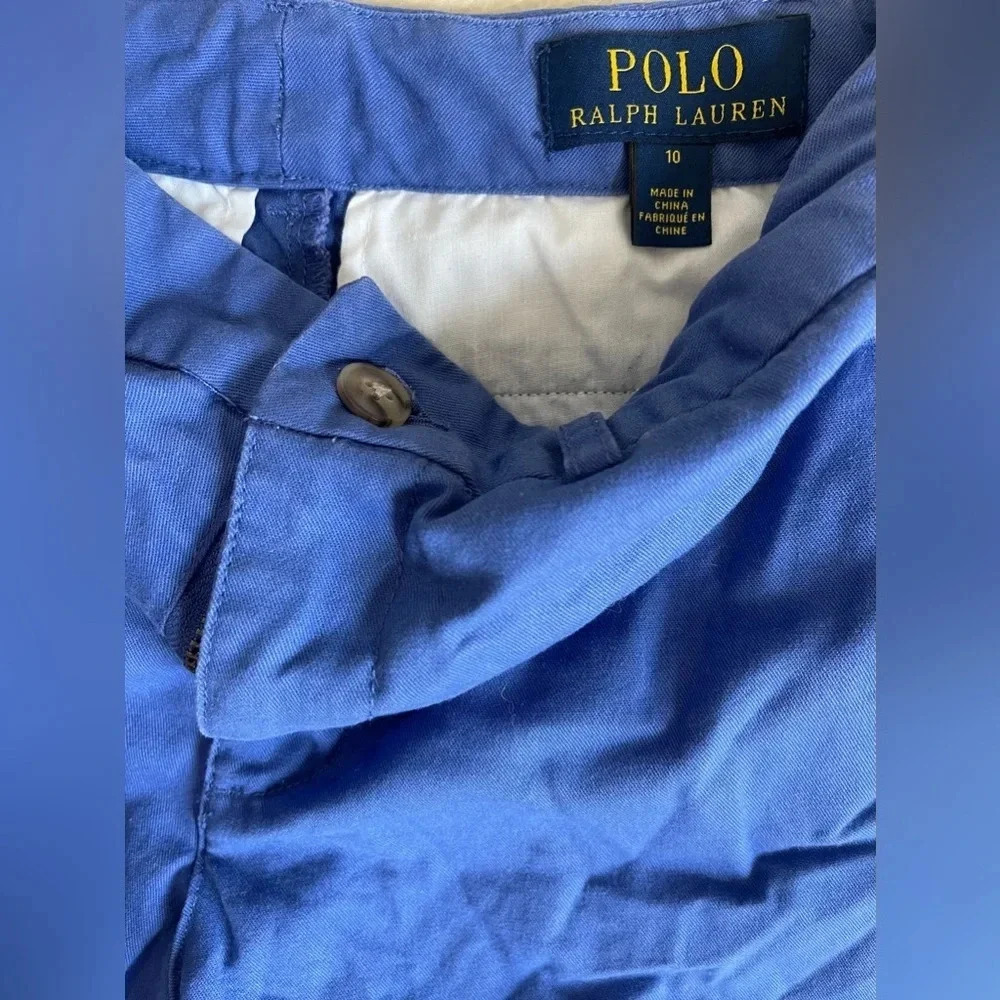 COPY - Ralph Lauren polo blue chino shorts for boys - Picture 3 of 3